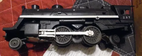 Lionel 237 steam locomotive O-gauge model train from the early 1960s